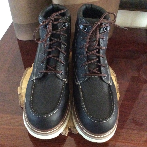 Timberland Men’s Pro Soft Toe Waterproof Leather Work Boots - Picture 4 of 11